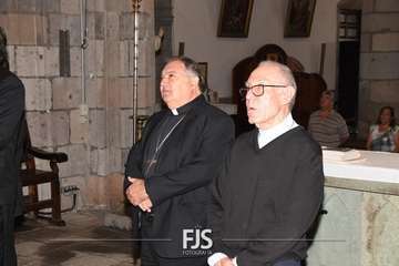Visita del nuncio del Papa a la Basílica de Telde/Francisco Javier Santana y Antonio Alí.